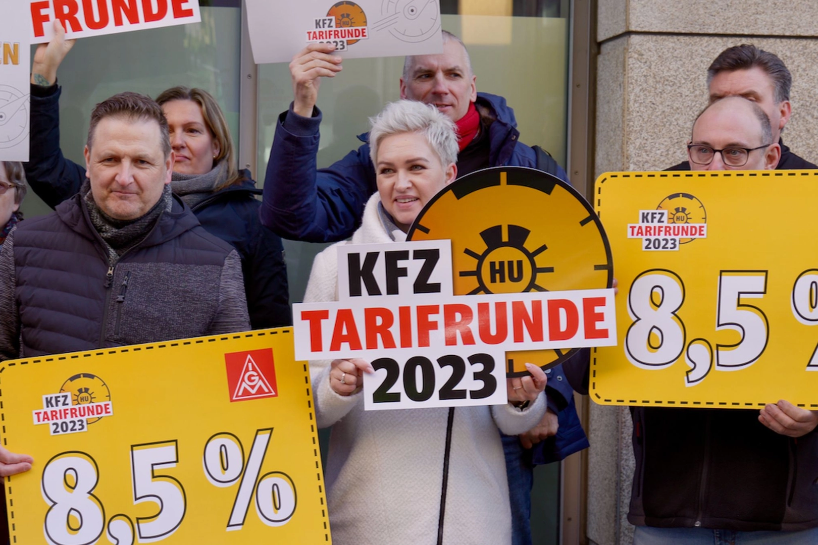 Kfz-Tarifrunde, Aktion zur ersten Verhandlung in Leipzig am 16.03.2023