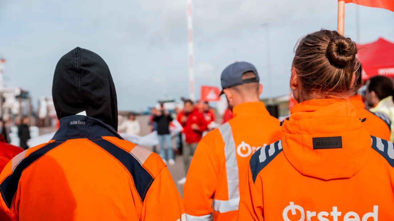 1. Warnstreik bei Ørsted