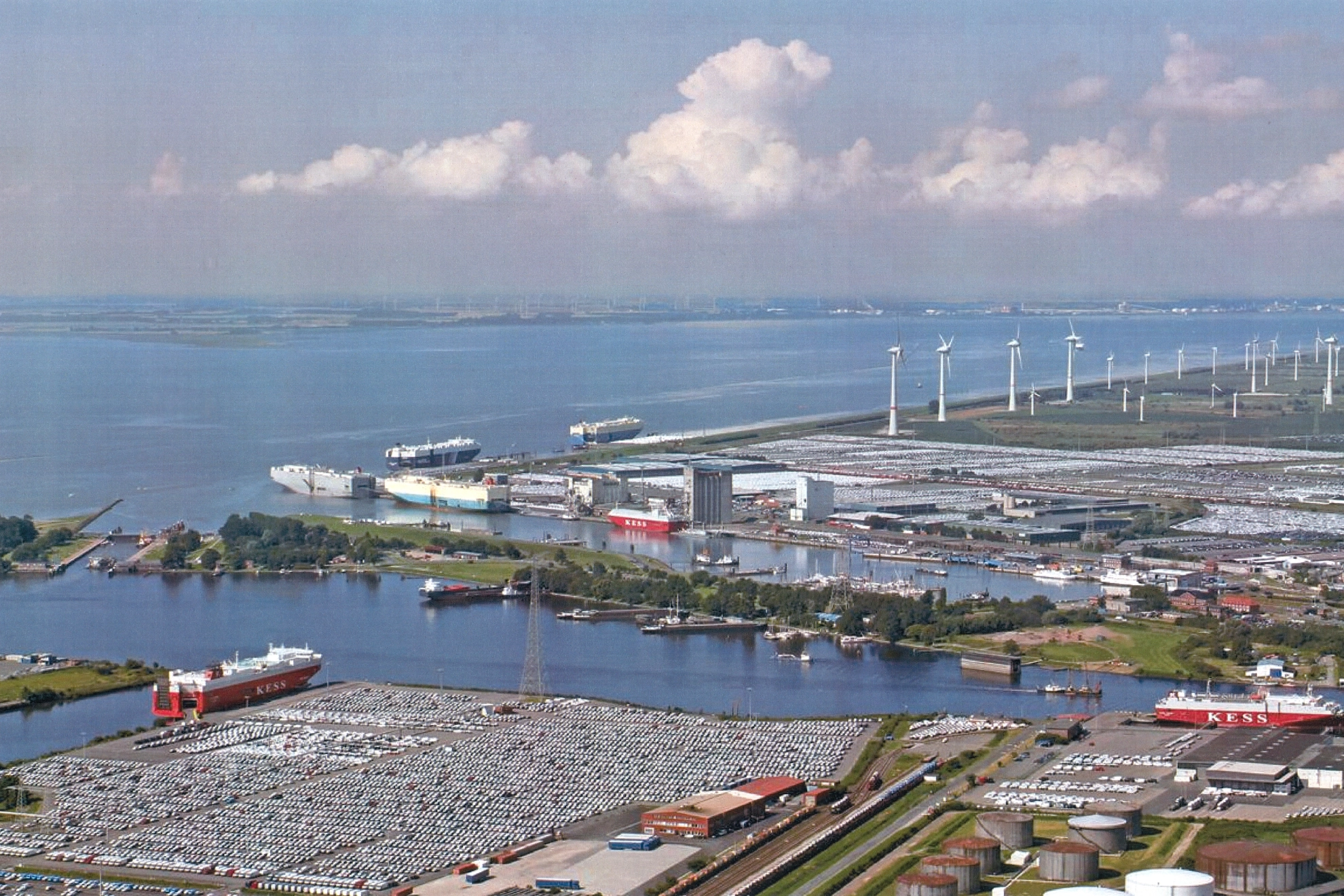 Bild Volkswagen Emden aus der Vogelperspektive