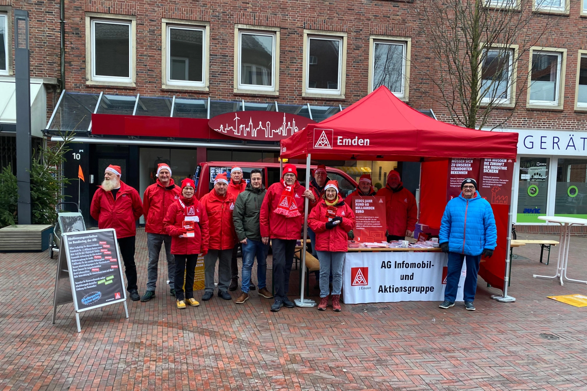 AG Infomobil in der Innenstadt