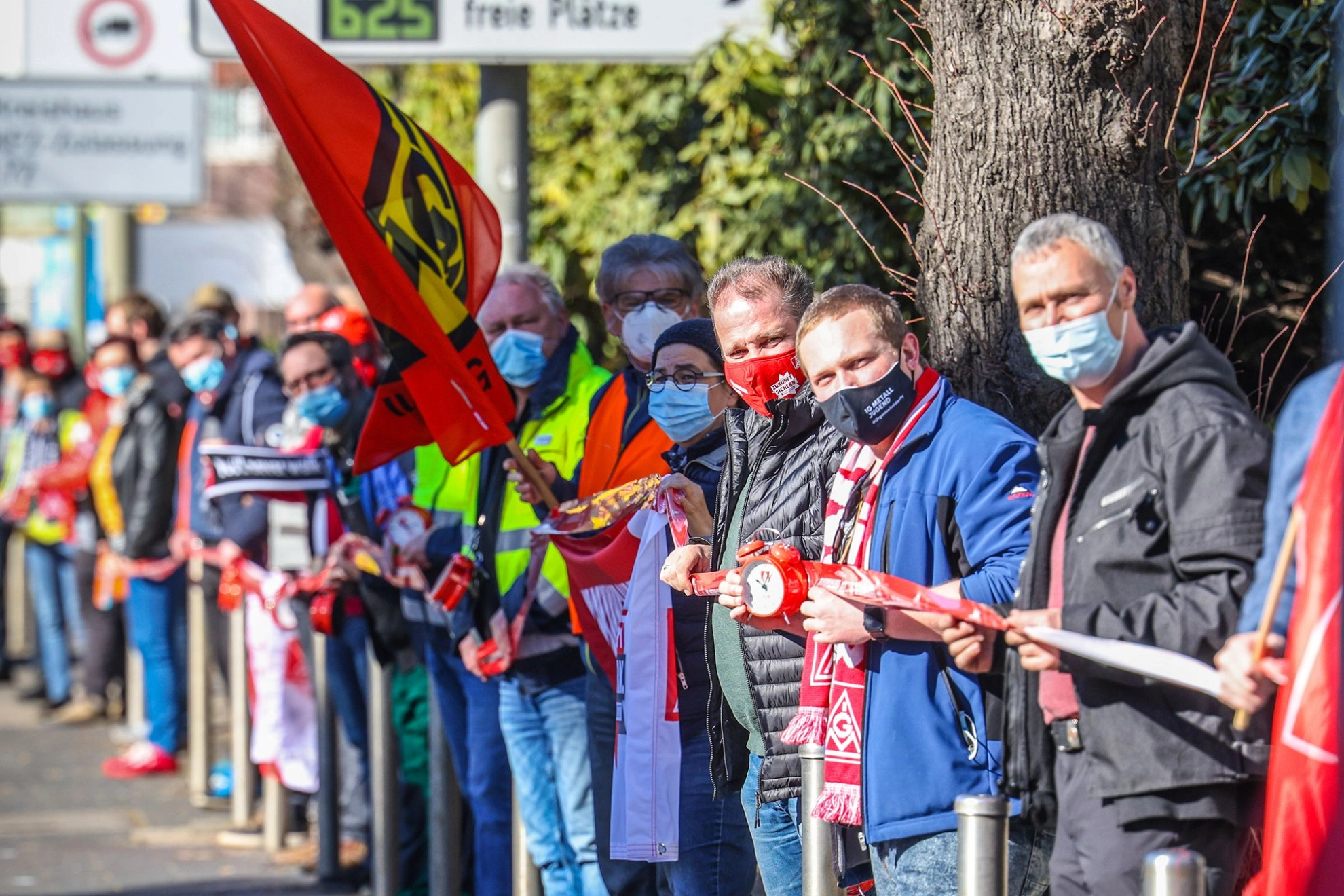 Menschenkette in Siegen