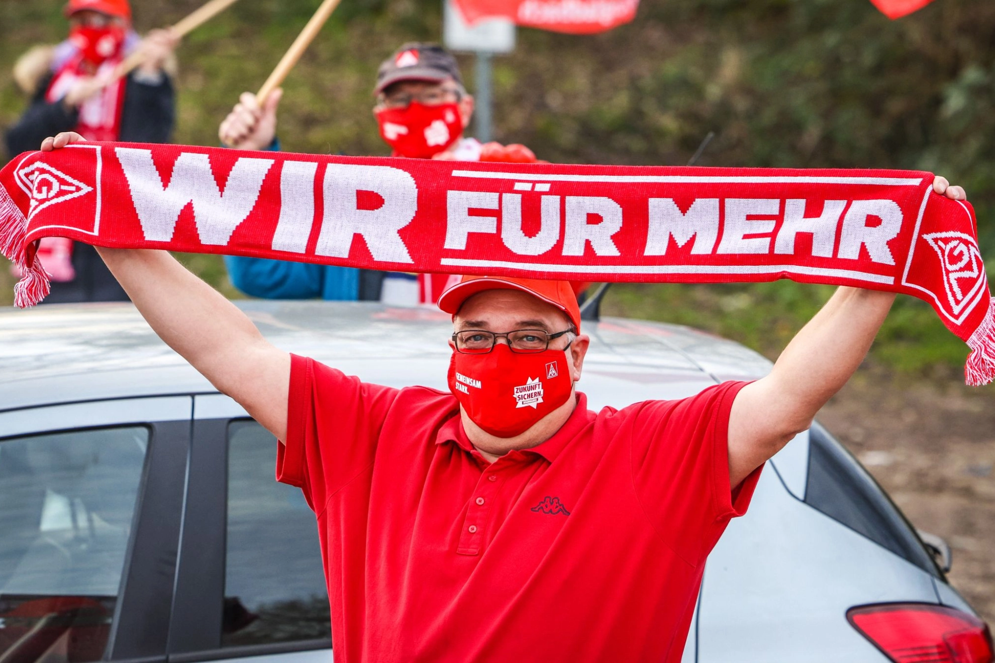 Textil und Bekleidung: Verhandlungsbegleitende Aktion in Mönchengladbach