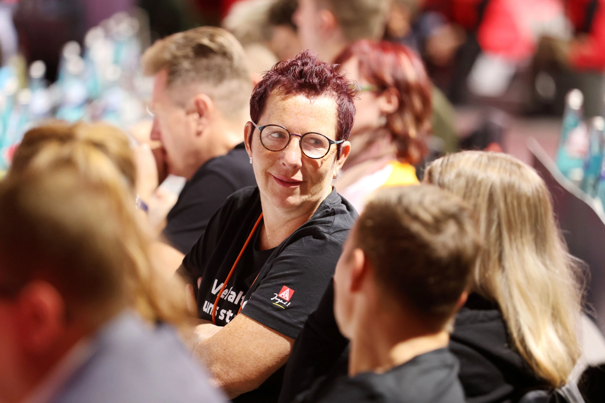 Delegierte auf dem 25. Ordentlichen Gewerkschaftstag in Frankfurt am Main