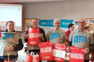 Gut in Rente –Antrag an den Gewerkschaftstag