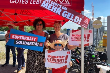 Unsere Forderung: 8% mehr Entgelt und eine soziale Komponente
