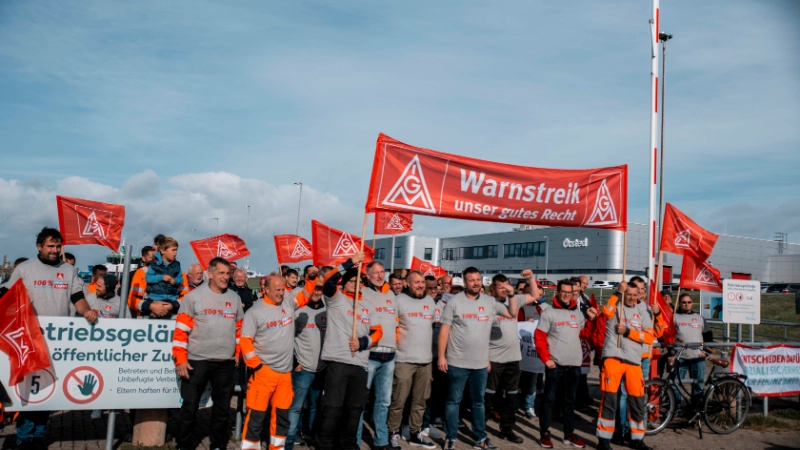 1. Warnstreik bei Ørsted