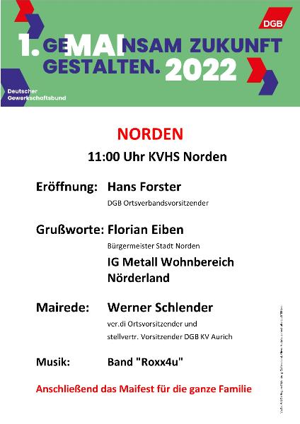 Plakat Maifest Norden