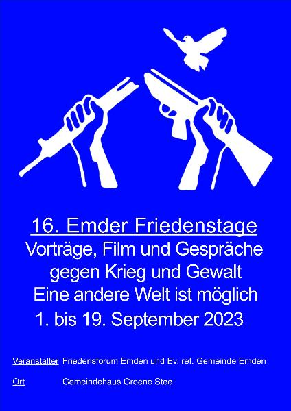 Programm Emder Friedenstage