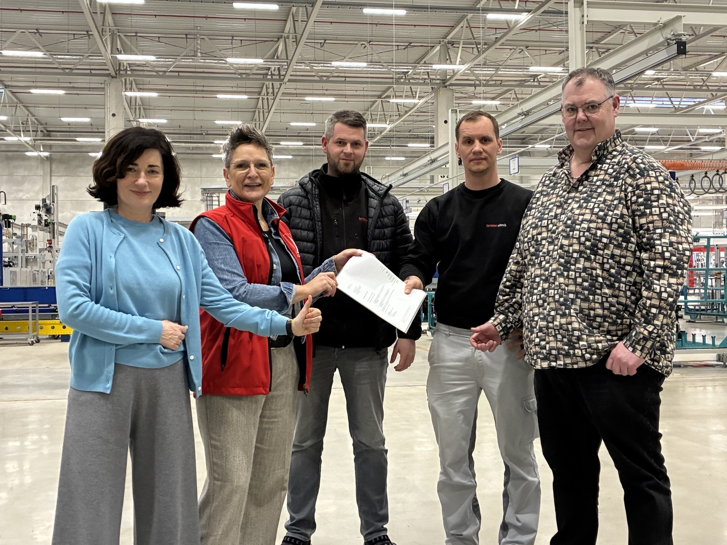 Übergabe der Liste Brose Sitech