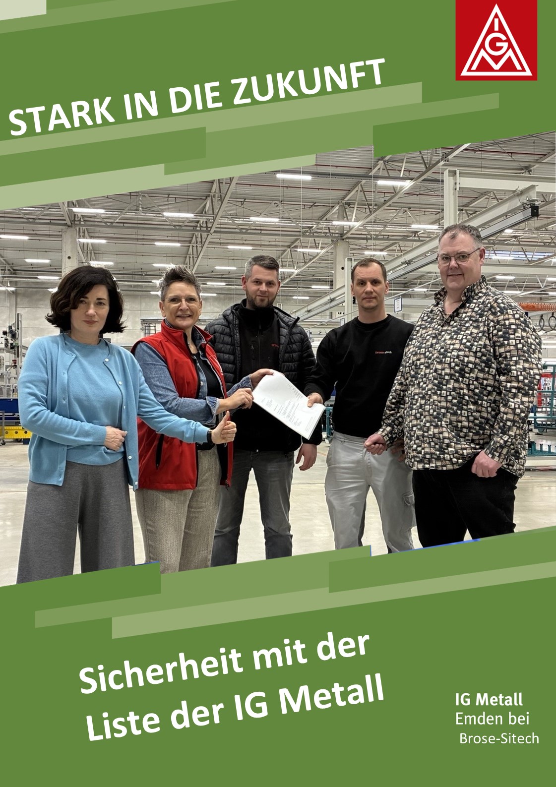 Übergabe der Liste Brose Sitech